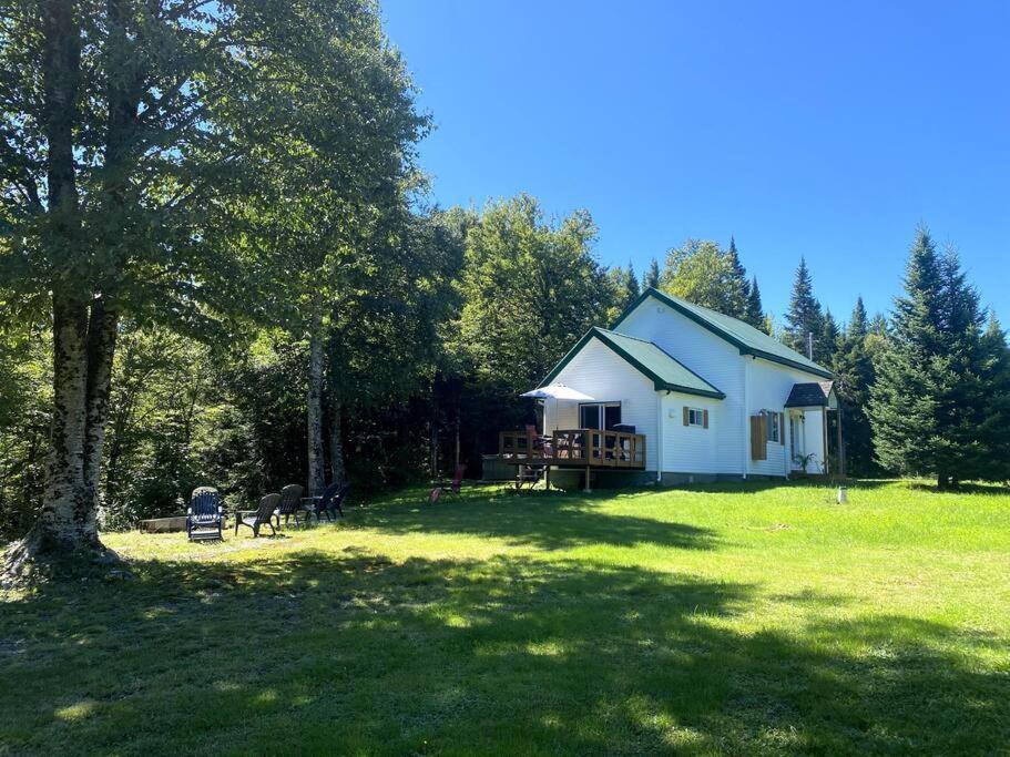 Le Jazz- Chalet Rustique/Chic Avec Spa Notre-Dame-Des-Bois エクステリア 写真