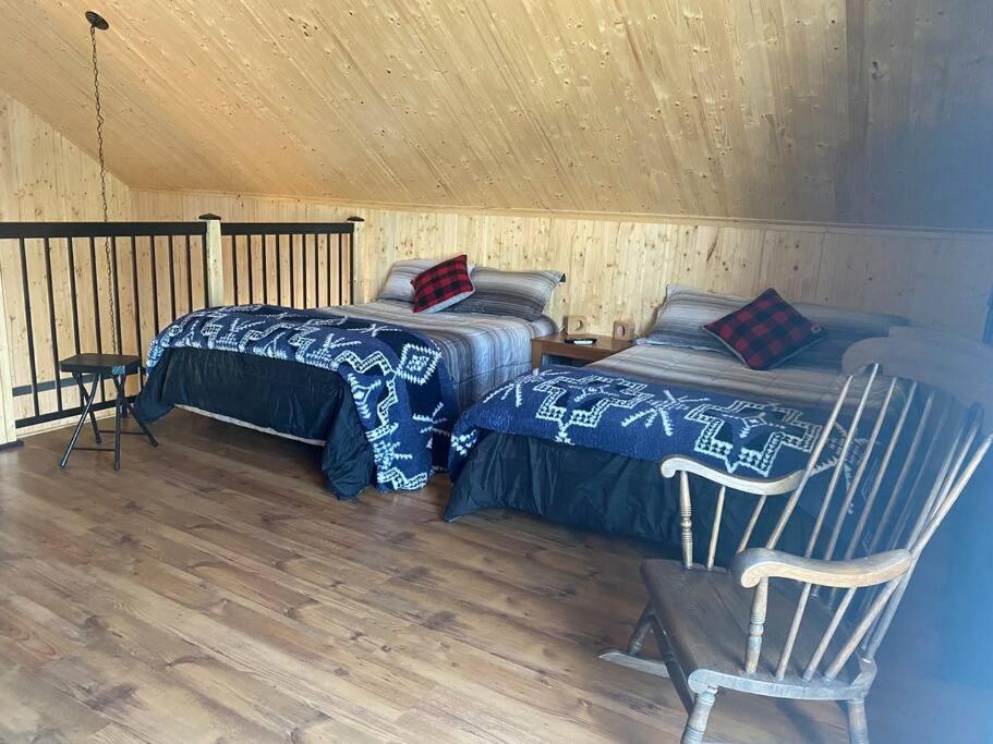 Le Jazz- Chalet Rustique/Chic Avec Spa Notre-Dame-Des-Bois エクステリア 写真