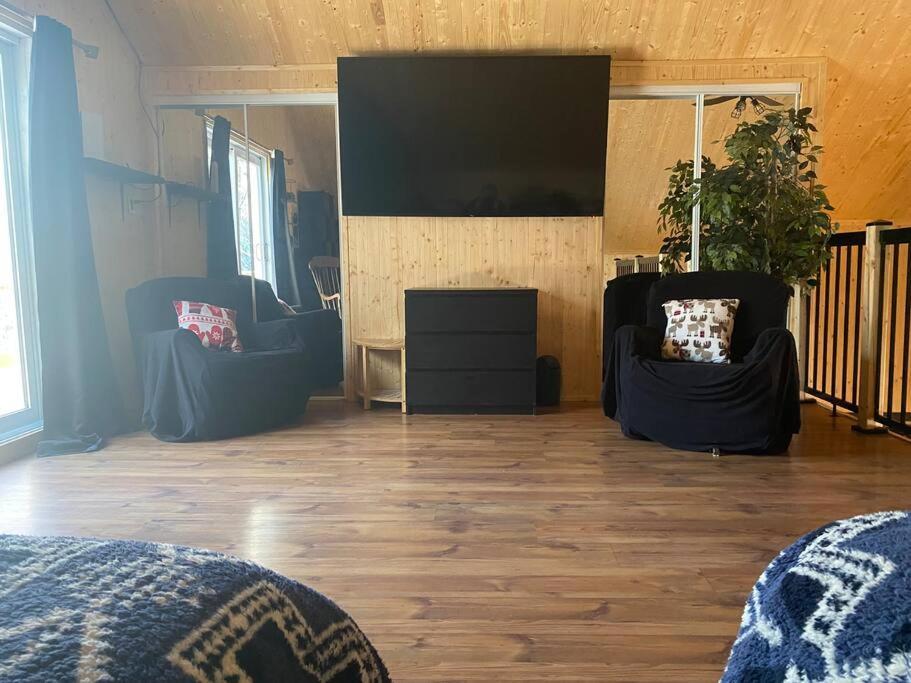 Le Jazz- Chalet Rustique/Chic Avec Spa Notre-Dame-Des-Bois エクステリア 写真