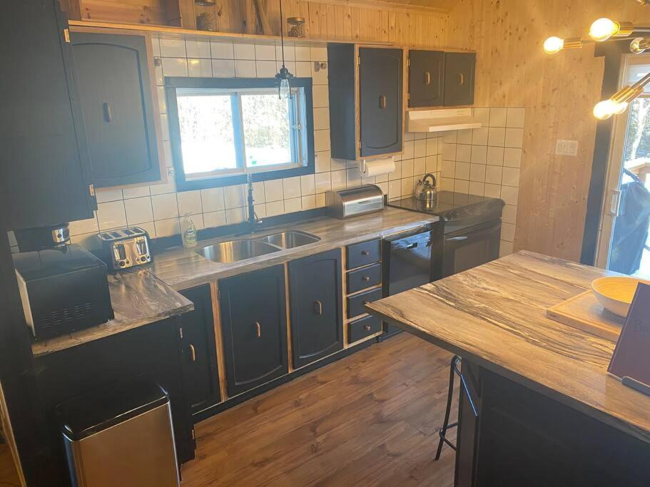 Le Jazz- Chalet Rustique/Chic Avec Spa Notre-Dame-Des-Bois エクステリア 写真