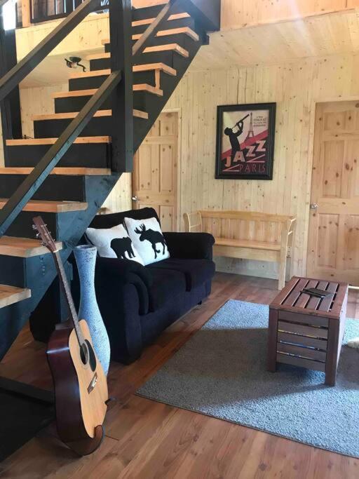 Le Jazz- Chalet Rustique/Chic Avec Spa Notre-Dame-Des-Bois エクステリア 写真