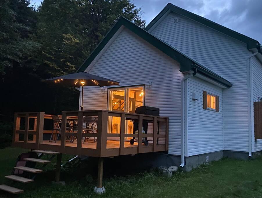 Le Jazz- Chalet Rustique/Chic Avec Spa Notre-Dame-Des-Bois エクステリア 写真